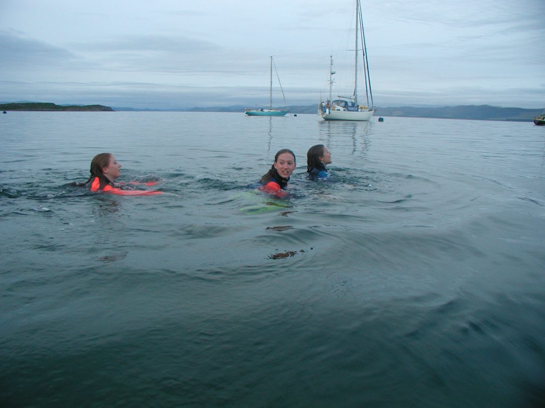wild water swimming gigha island