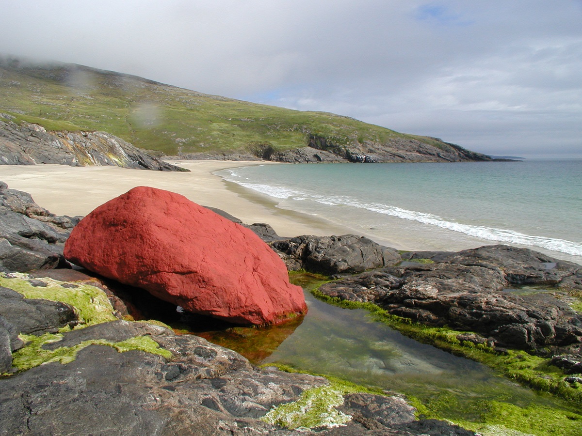 Mingulay beach scottish island