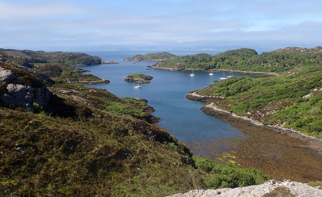 Acairseid Mhor anchorage island of Rona