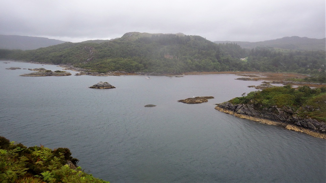 View from top of Isle Risga to Morvern
