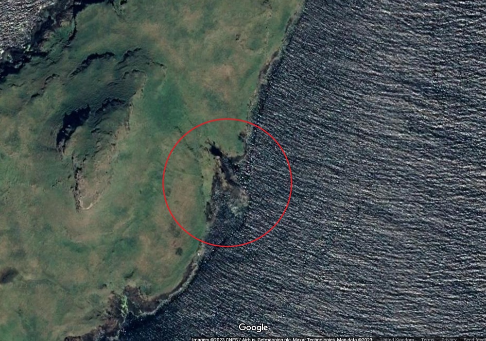 Landing point to Dutchmans cap map